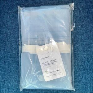 Pottery Barn Light Blue Standard Pillow Cover Pair